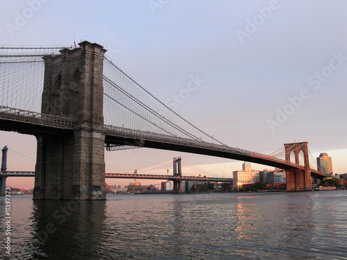 Brooklyn Bridge, sunset