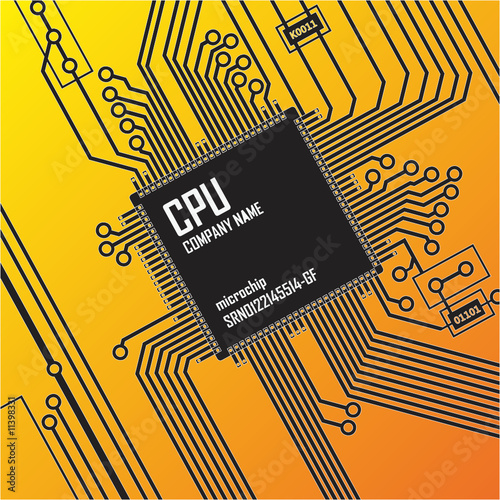 Circuit board vector illustration