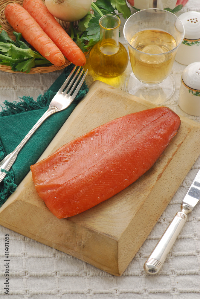 Filetto di trota marinata - Secondi di pesce - Emilia R. Filetto di trota marinata - Secondi di pesce - Emilia R.