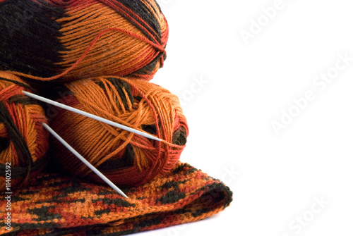 Tableau sur toile yarn and knitting needle