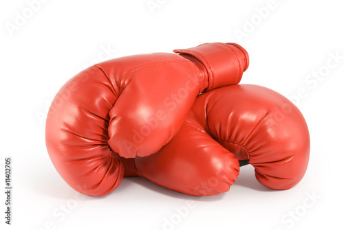 red boxing gloves
