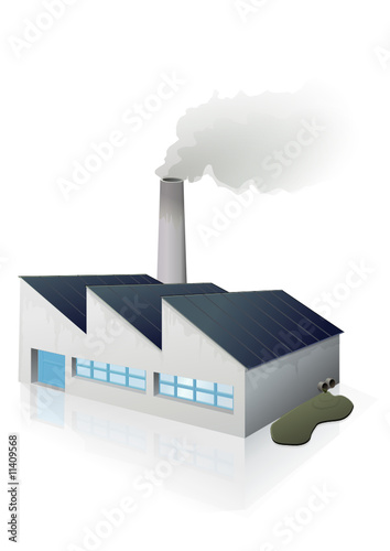 Usine polluante (reflet)