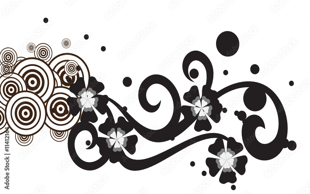 cercles tribal floral