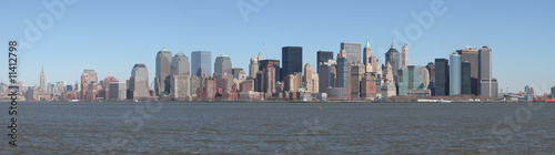 Panoramic landscape of Manhattan Skyline