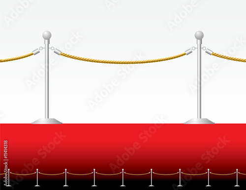 red carpet fence