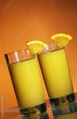 Two orange juices