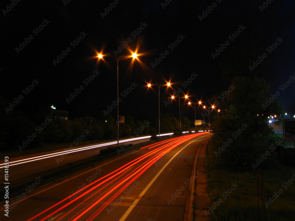 Motorway in the night