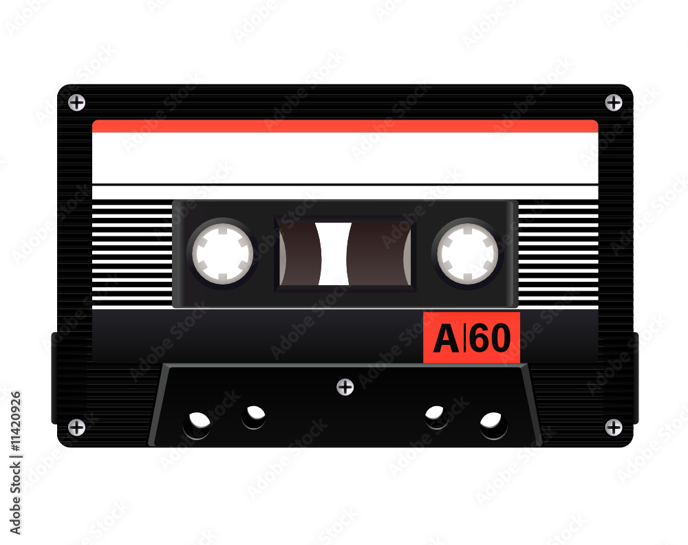 Obraz premium audio cassette vector