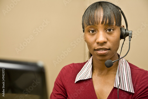 African American Customer Support Representative