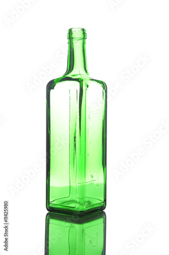 Wine Bottle on white