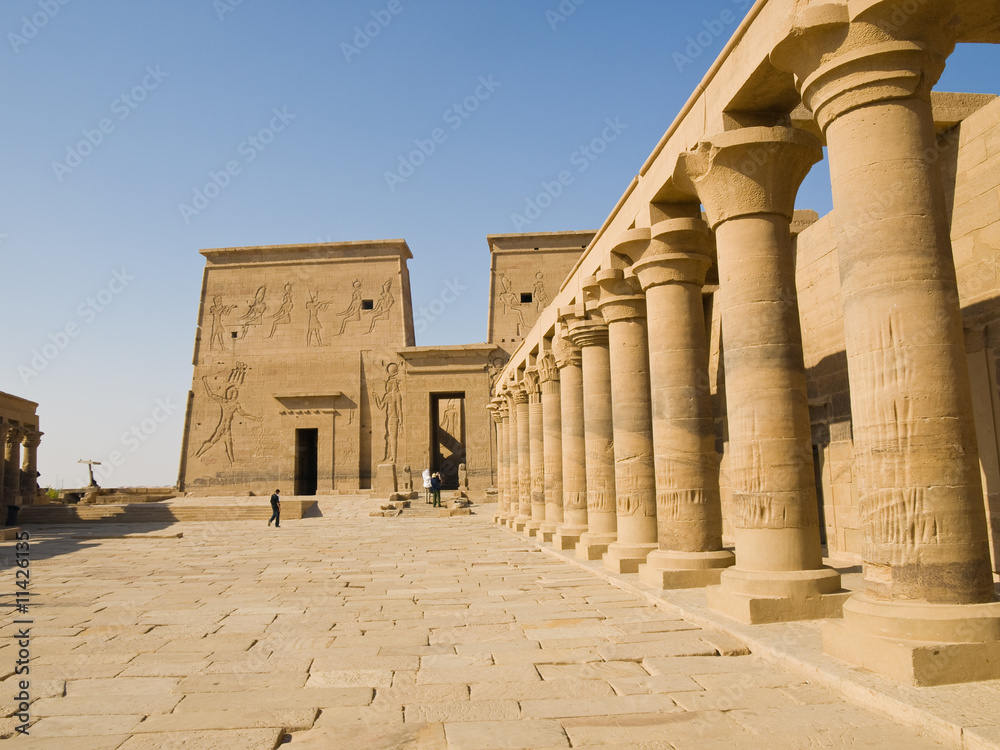 Isis Temple of Philae Island. Egypt series