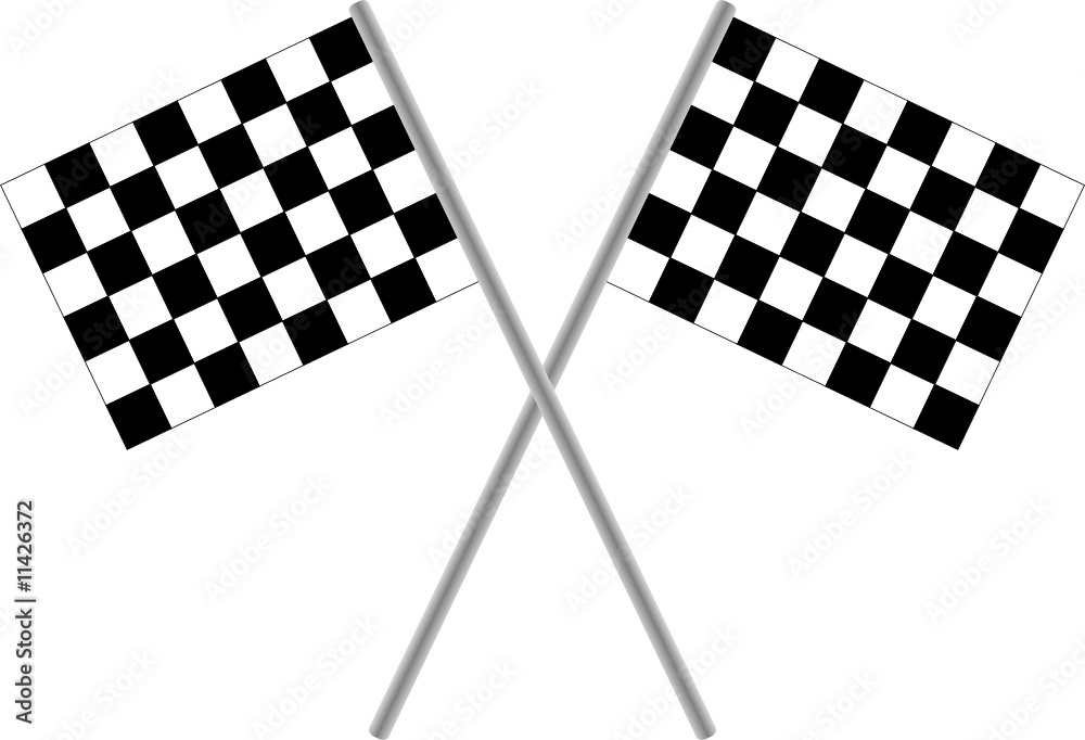 Fototapeta premium Zielflagge