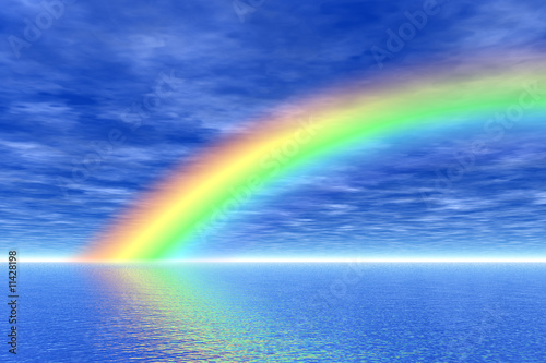 rainbow in the sea © Dmytro Sunagatov