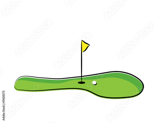 Naklejka Golfplatz
