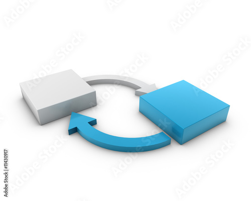 Transfer blau