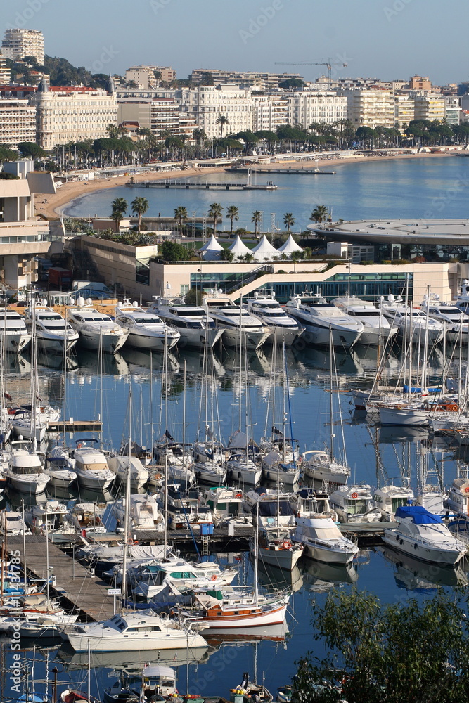 Cannes, port, Palais, Croisette