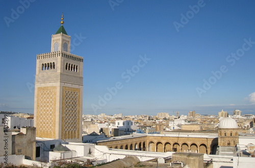 vue sur la mosquée de tunis