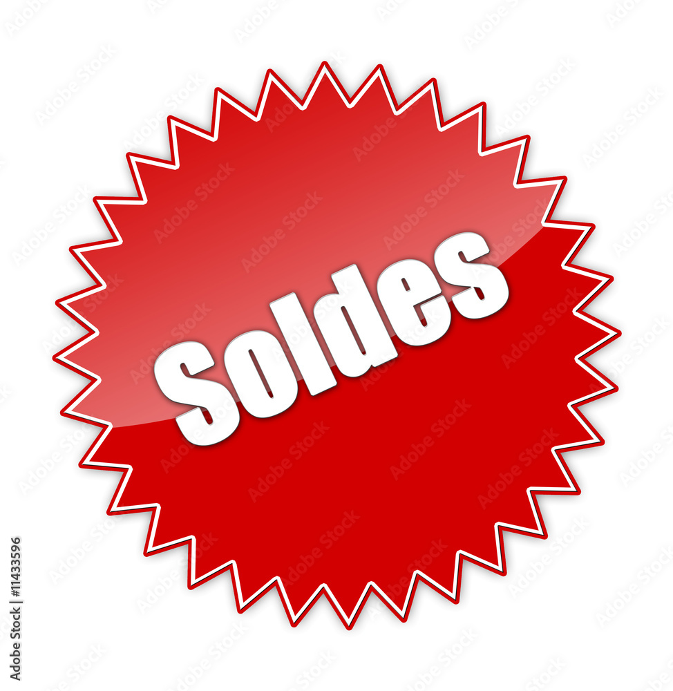 Naklejka premium Soldes