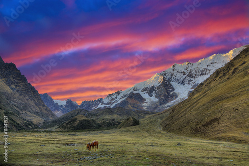 Evening in the Andes