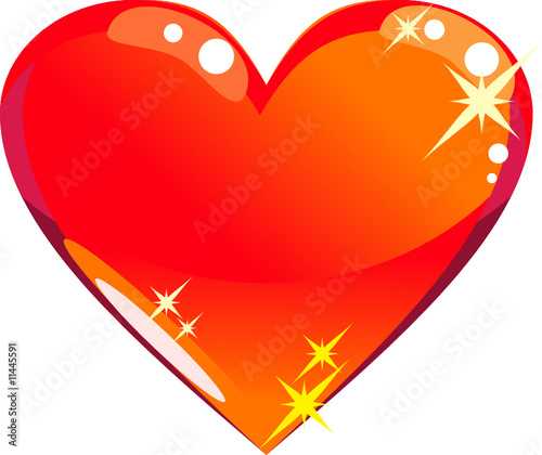 Glass heart icon