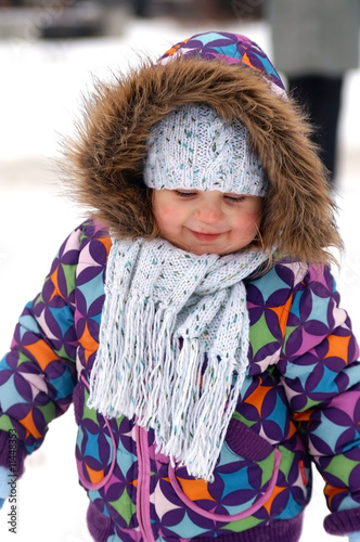 Winter portrait of child