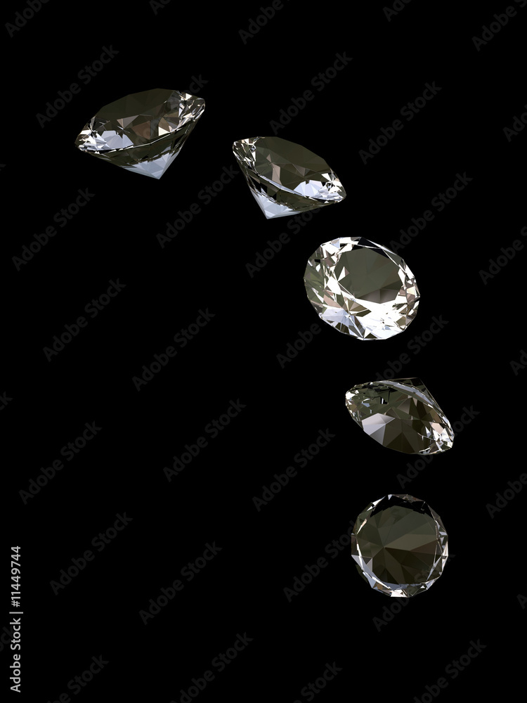 brilliants on a black background brilliants on a black background
