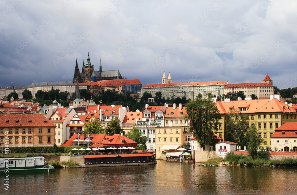 the panorama of Prague