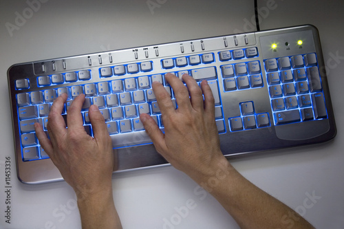 Computer typing 01
