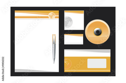 Corporate Identity Template Vector
