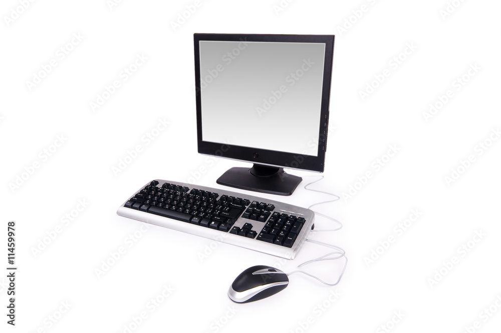 Personal computer isolated on the white background Personal computer isolated on the white background