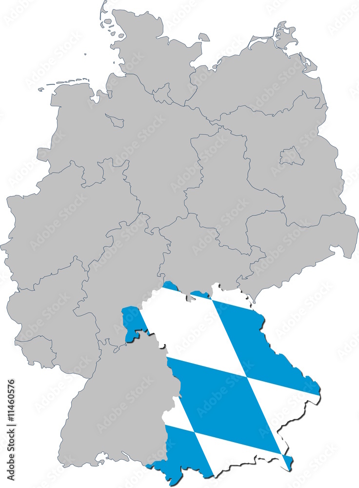 Fototapeta premium Bayern auf Deutschland
