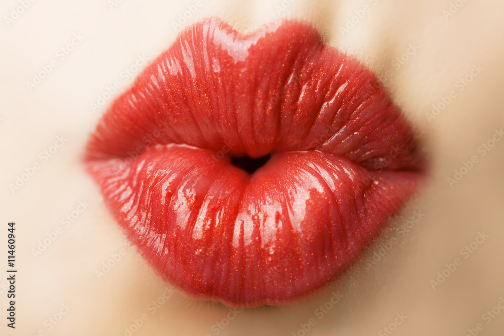 Fototapeta premium beautiful red lips