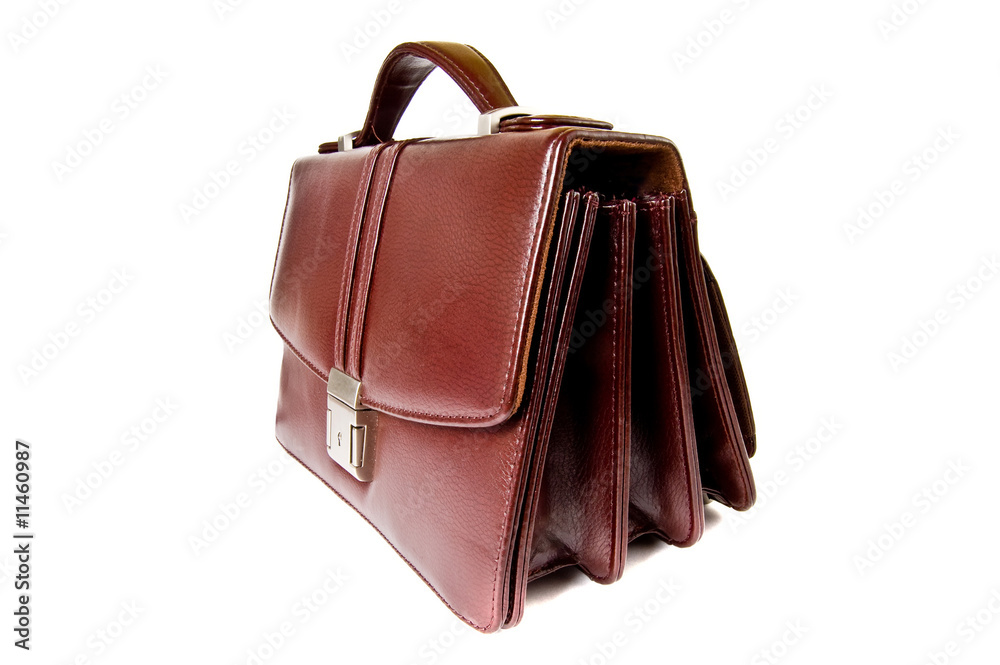 Naklejka premium brief case isolated on white