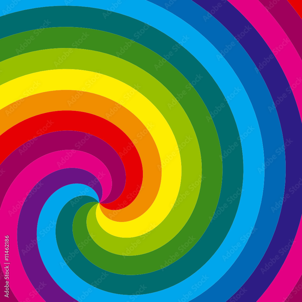 Obraz premium Rainbow swirl background. Vector.