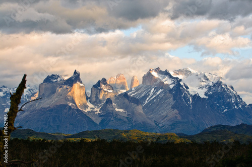 Tableau sur toile Torres del Paine Massiv