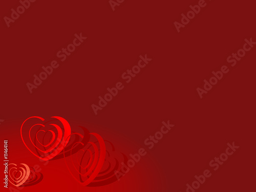 Abstract valentine background - vector illustration