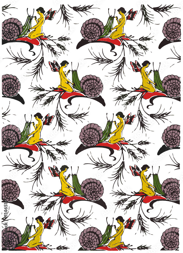 Naklejka premium Vector Illustration - Beautiful