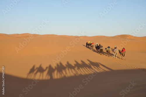 Karawane in der Sahara, Marokko