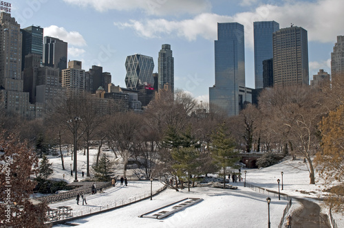 Snow on the Central Park