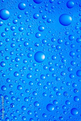blue water drops background.close up
