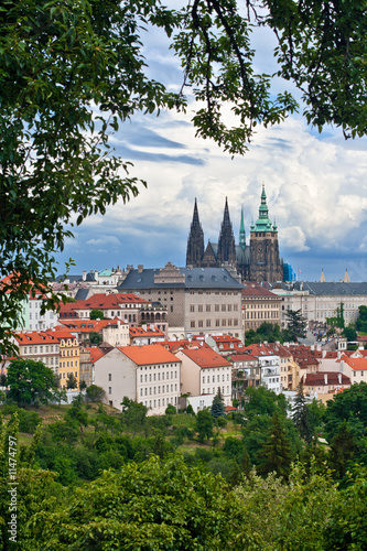 View of the center of Prague