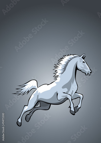 Springendes Pferd