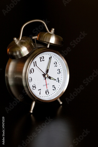 Silver Alarm Clock