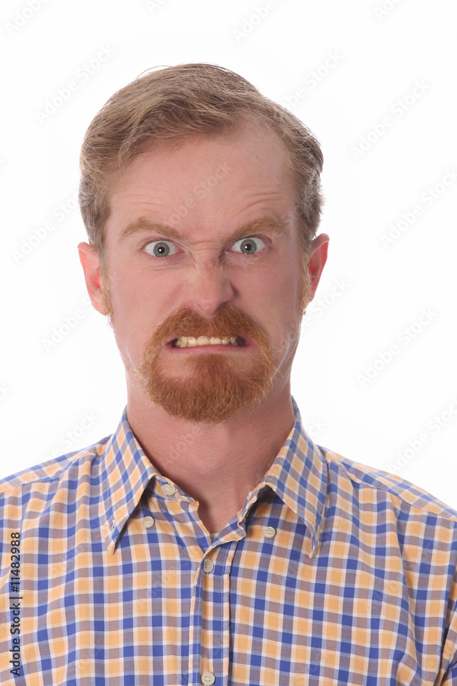 Obraz premium Portrait of angry man