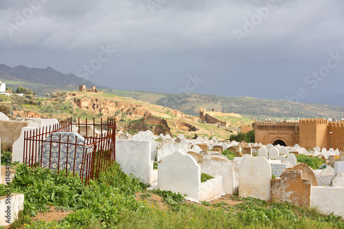 Muslim cemetery. Fes, Morocco