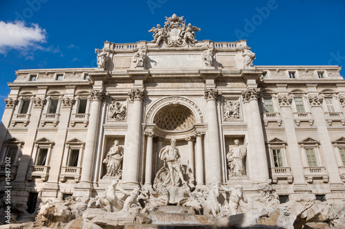 The Famous Trevi Fountain, rome, Italy.