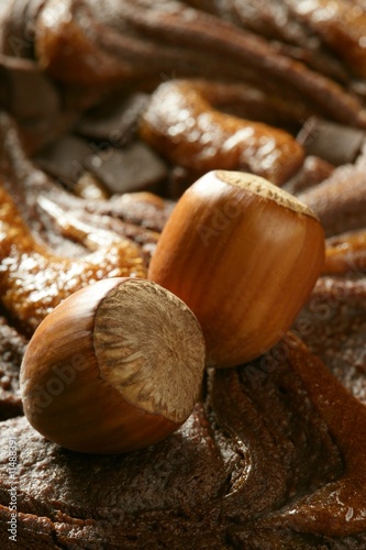 Hazelnuts and chocolate