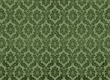 Swirly floral retro wallpaper