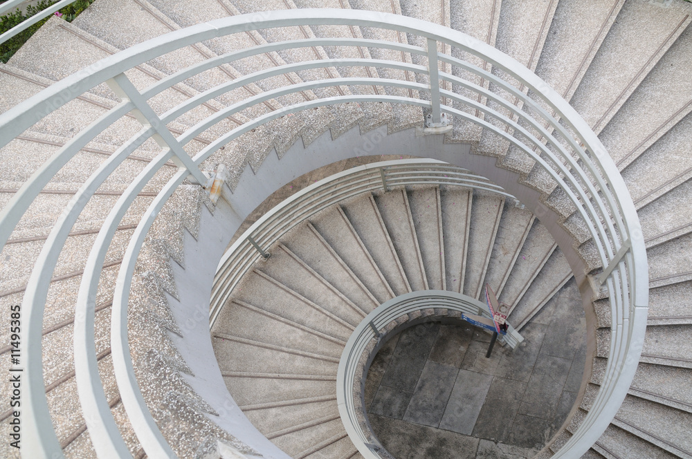 Fototapeta premium Spiral staircase