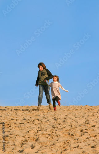 descente de dune en courant